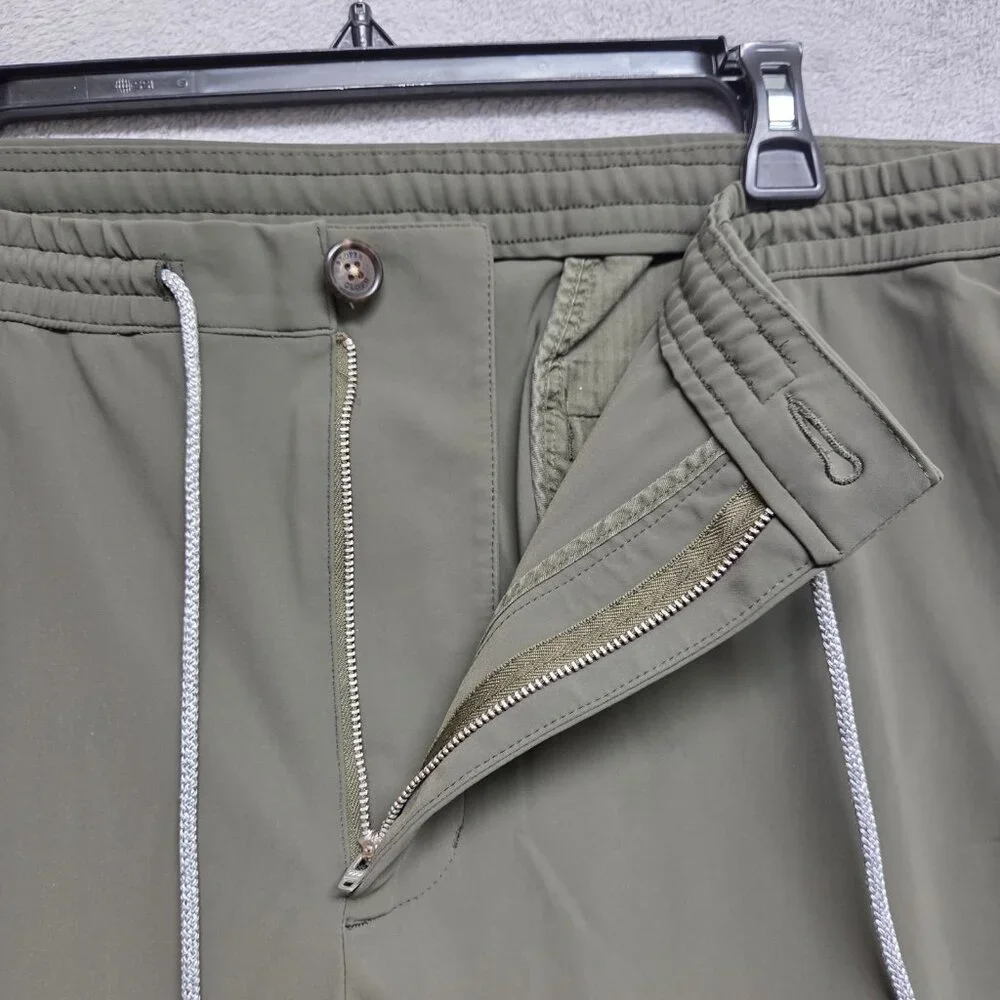 Proper Cloth Pants Mens 46x30 Green The Milano Performance Jogger Travel Comfort